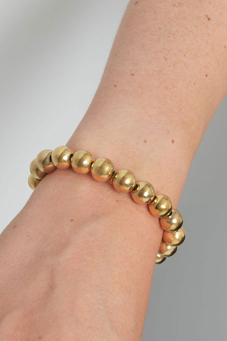 Bracelet moyen caractères gras - doré 2
