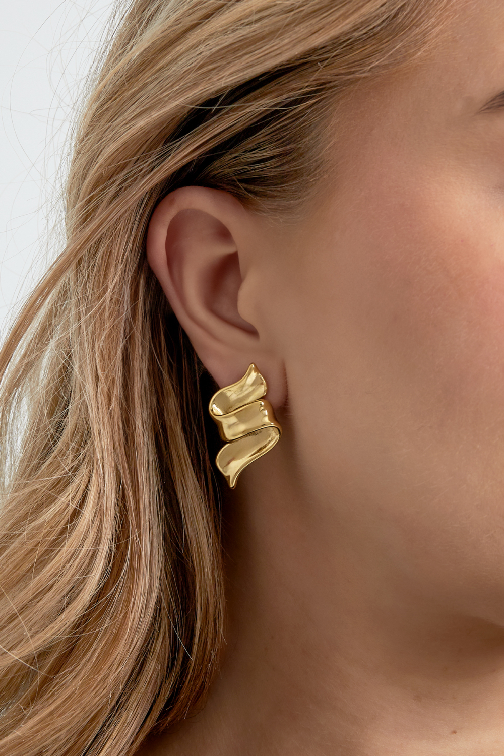 Boucles D'oreilles Slide Swirly - Doré Image2