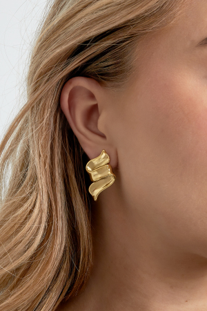 Boucles D'oreilles Slide Swirly - Doré h5 Image2