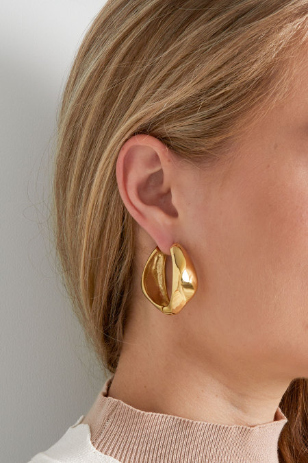 Boucles d'oreilles basic baby - dorées 2
