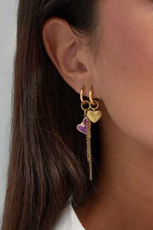 Boucles D'oreilles Best Thing Coeur h5 Image4