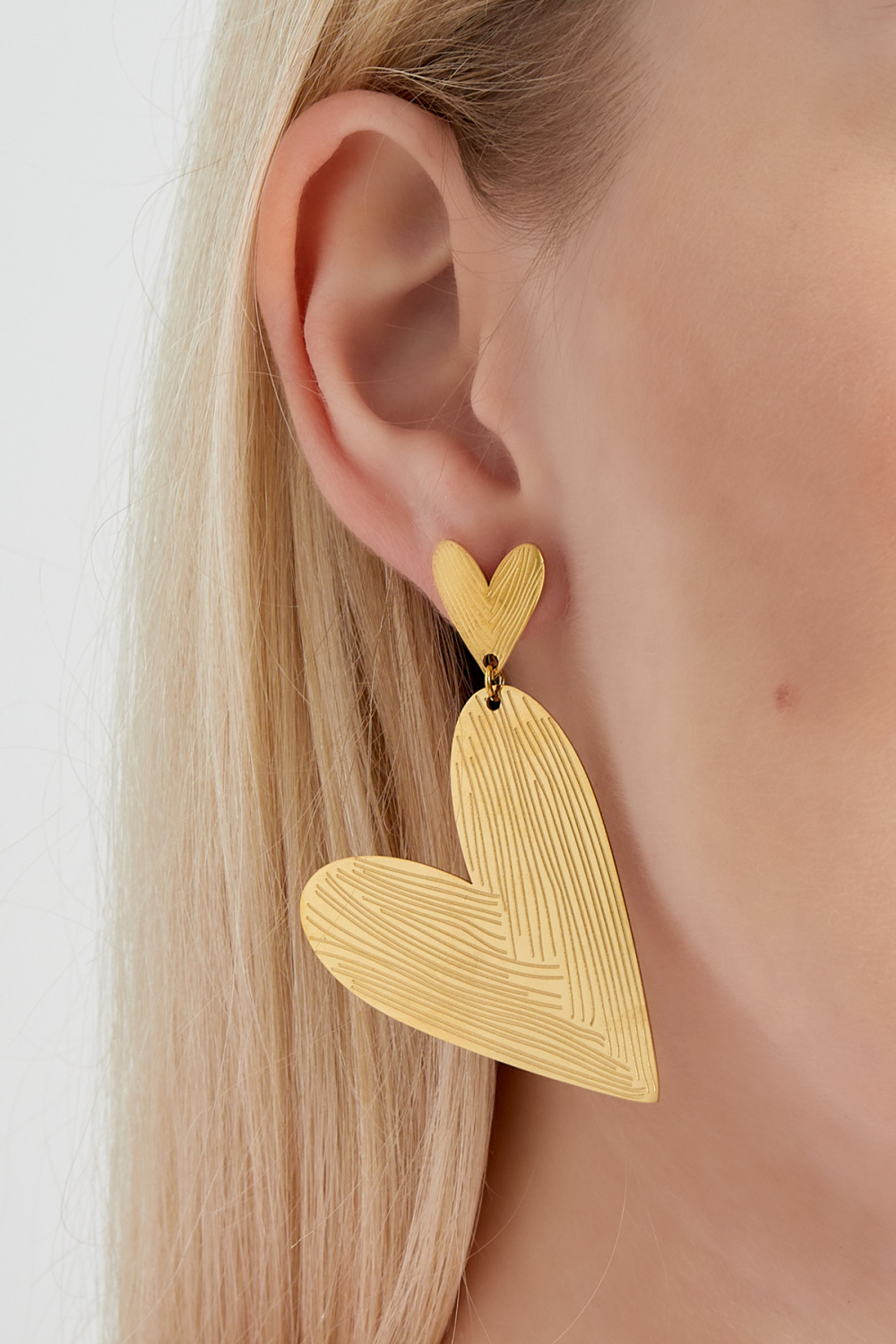 Boucles D'oreilles Double L'amour h5Image3