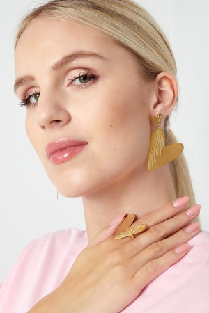 Boucles D'oreilles Double L'amour h5 Image4