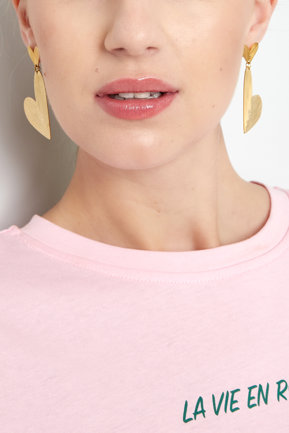 Boucles D'oreilles Double L'amour h5Image2