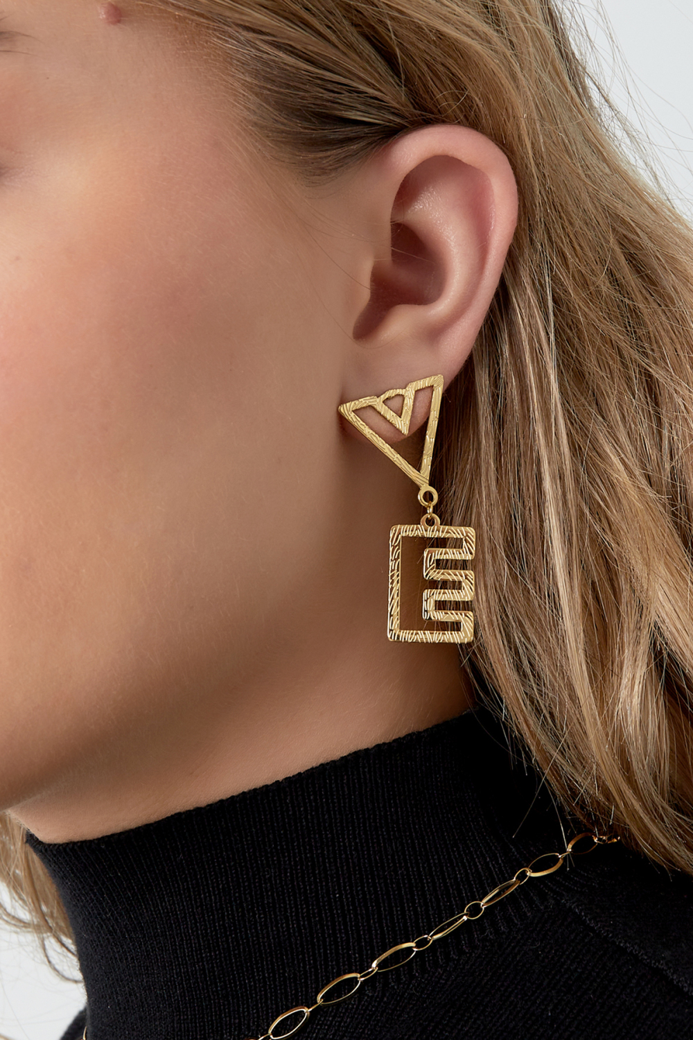 Boucles D'oreilles Love - Doré Image3