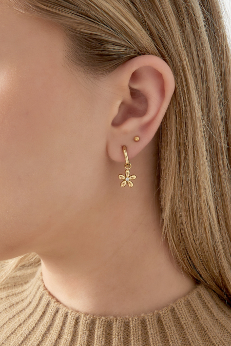 Boucles d'oreilles marguerite doo - doré 2