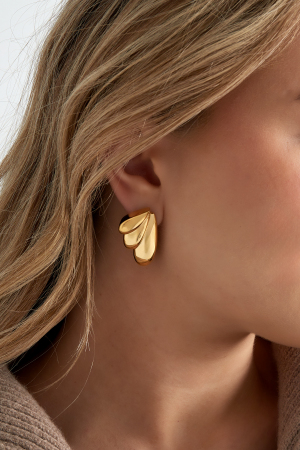 Boucles D'oreilles Ailes D'été - Dorées h5 Image2