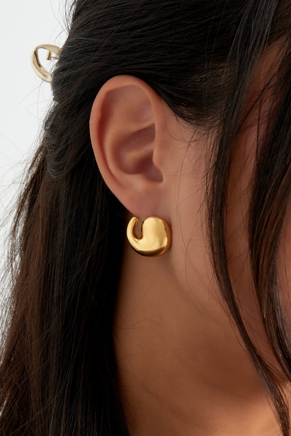 Boucles D'oreilles Vague Waze - Doré Image3