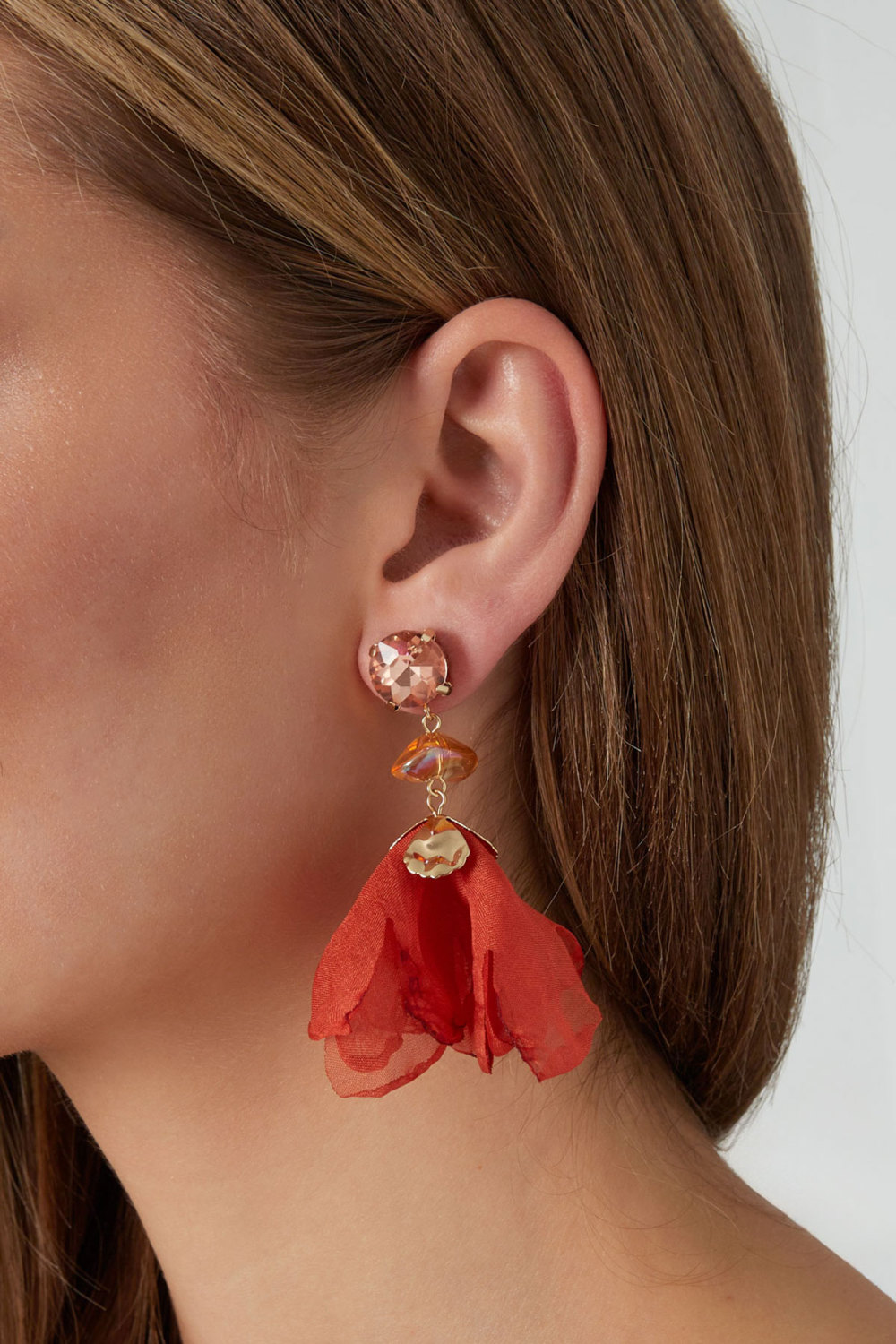 Boucles D'oreilles Automne Rose h5Image2