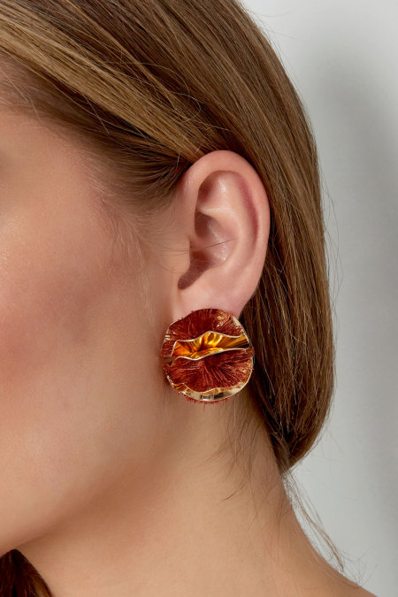 Boucles d'oreilles à fleurs colorées 2