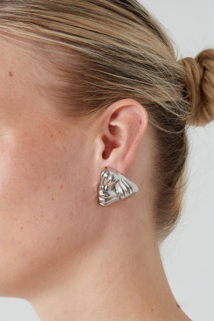 Boucles D'oreilles Triangle D'amour - Doré h5 Image2