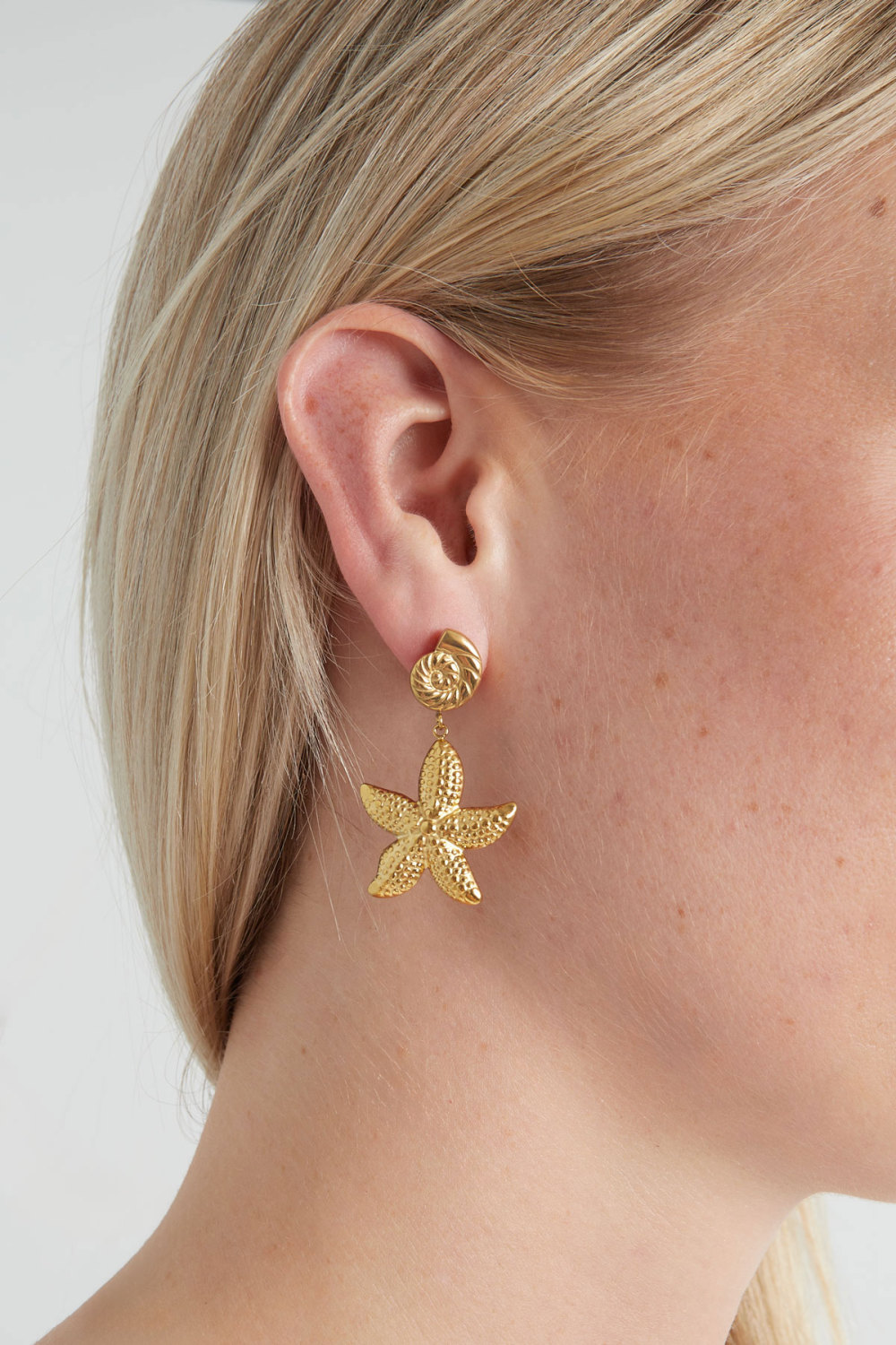 Boucles D'oreilles Plage Étoilée - Doré Image2