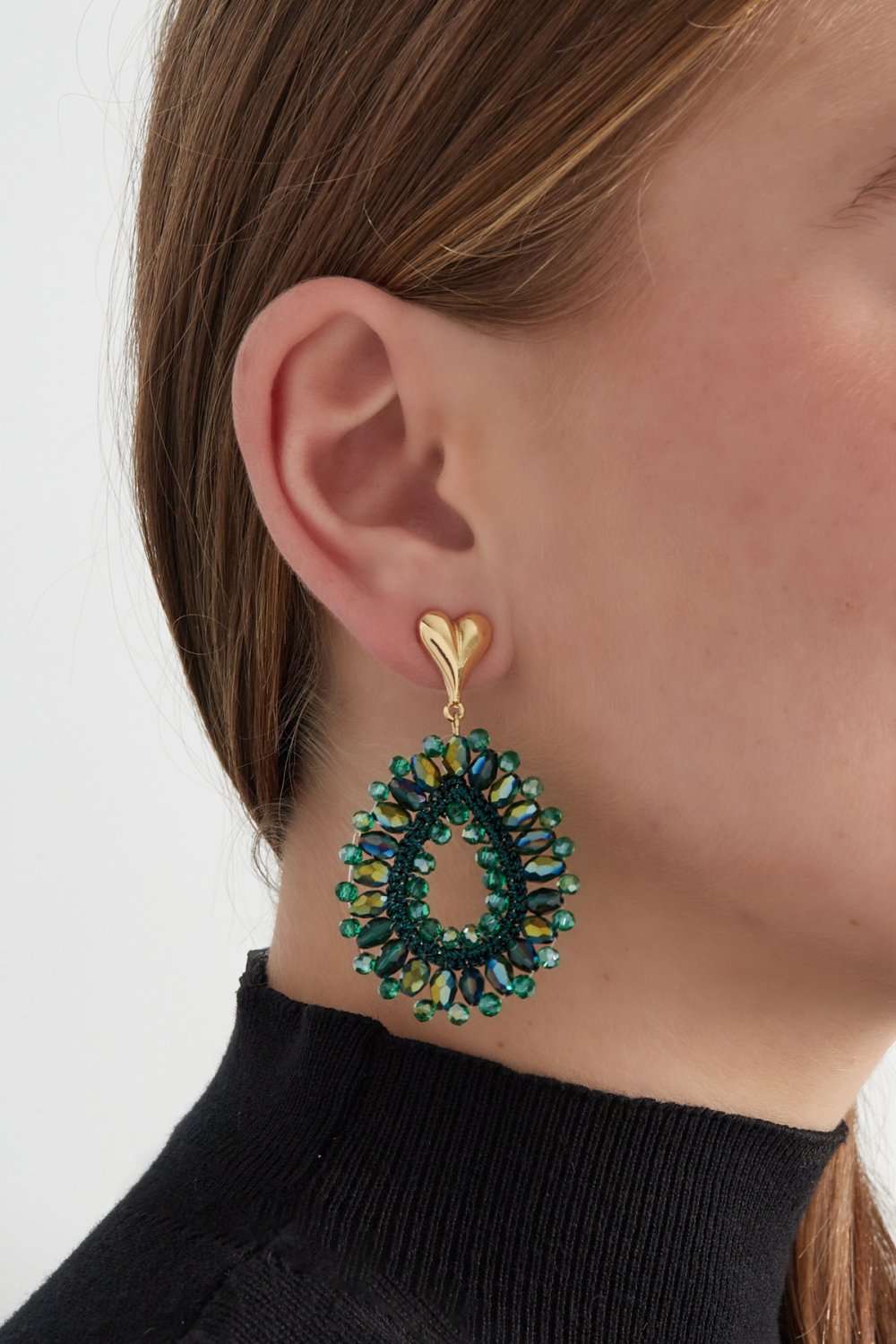 Boucles D'oreilles Love En Perles Image2