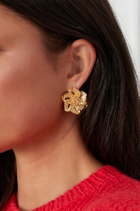Boucles d'oreilles lumineuses en forme de fleur 2