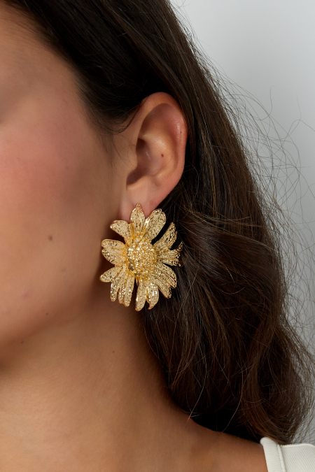 boucles d'oreilles pendantes tournesol 2