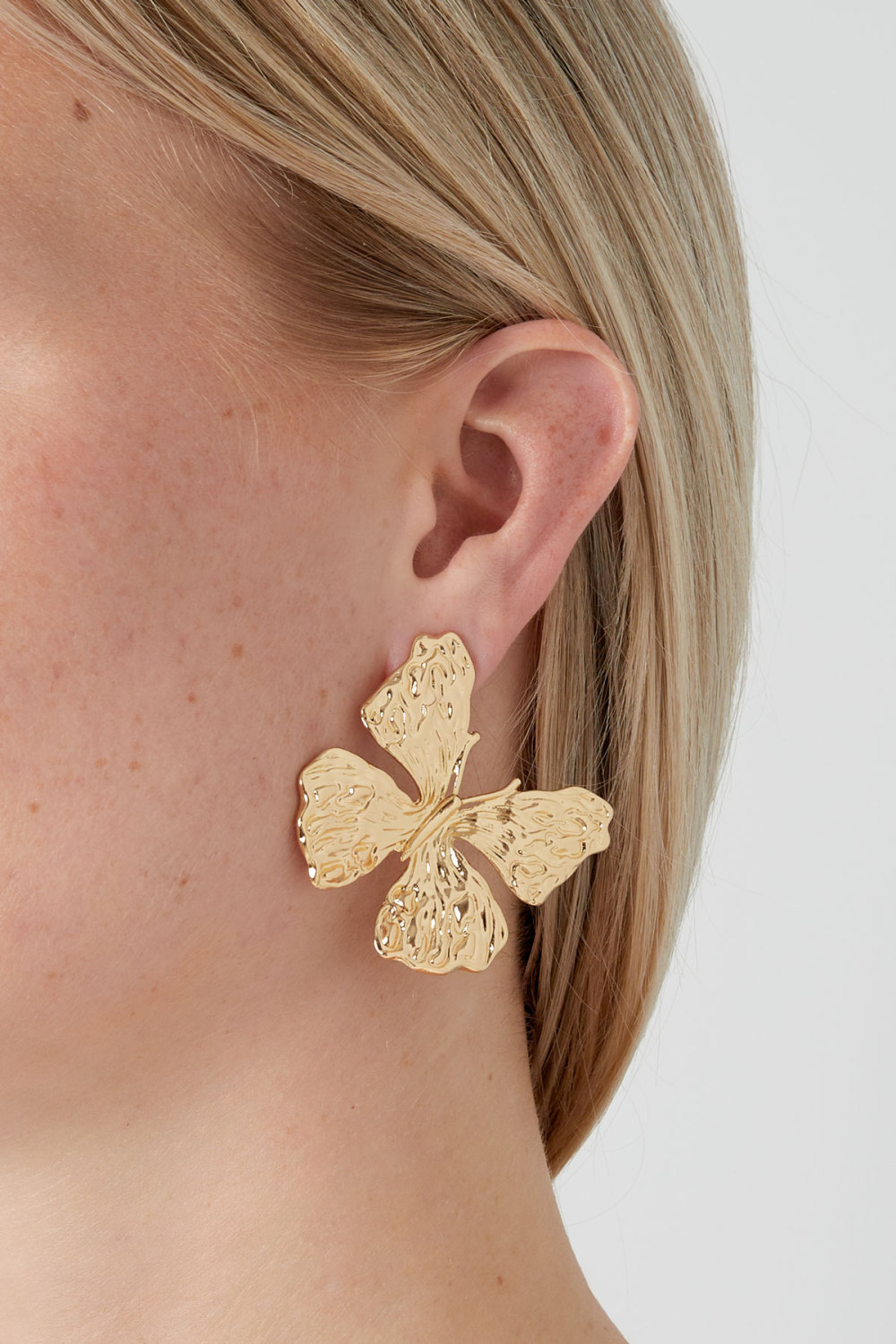 Boucles D'oreilles Papillon Business - Doré h5Image2