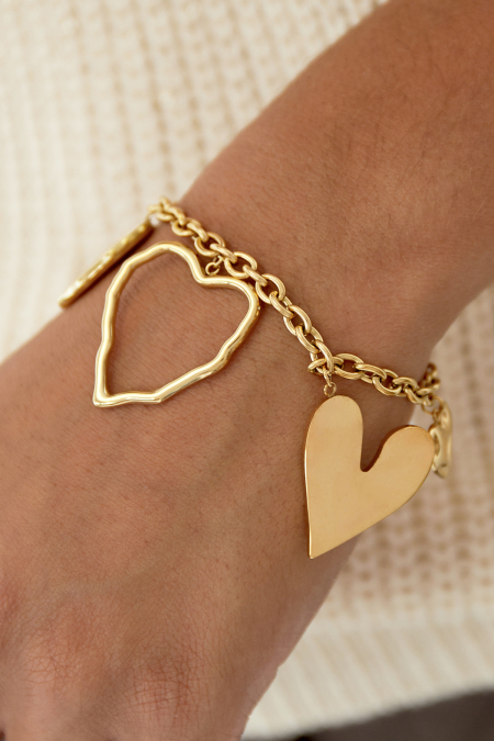 Bracelet Déclaration Pleine De Cœur 2