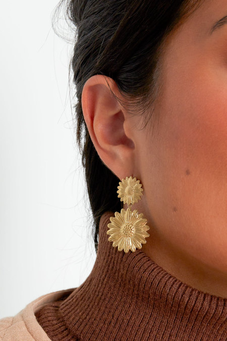 boucles d'oreilles happy sunflower 2
