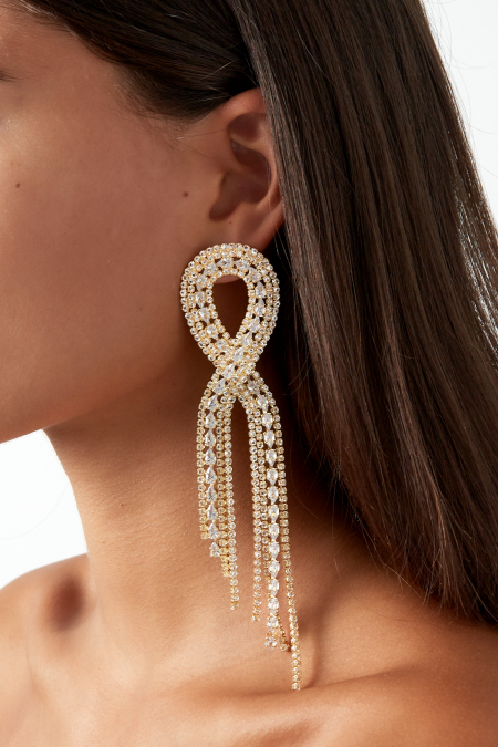 boucles d'oreilles ruban scintillant 2
