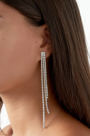 Boucles D'oreilles Pendantes Scintillantes Festives h5 Image2