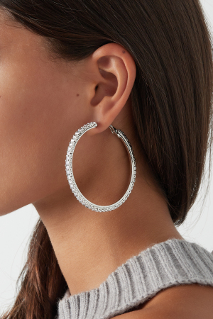Boucles D'oreilles Radiant Diamant Grande h5 Image2