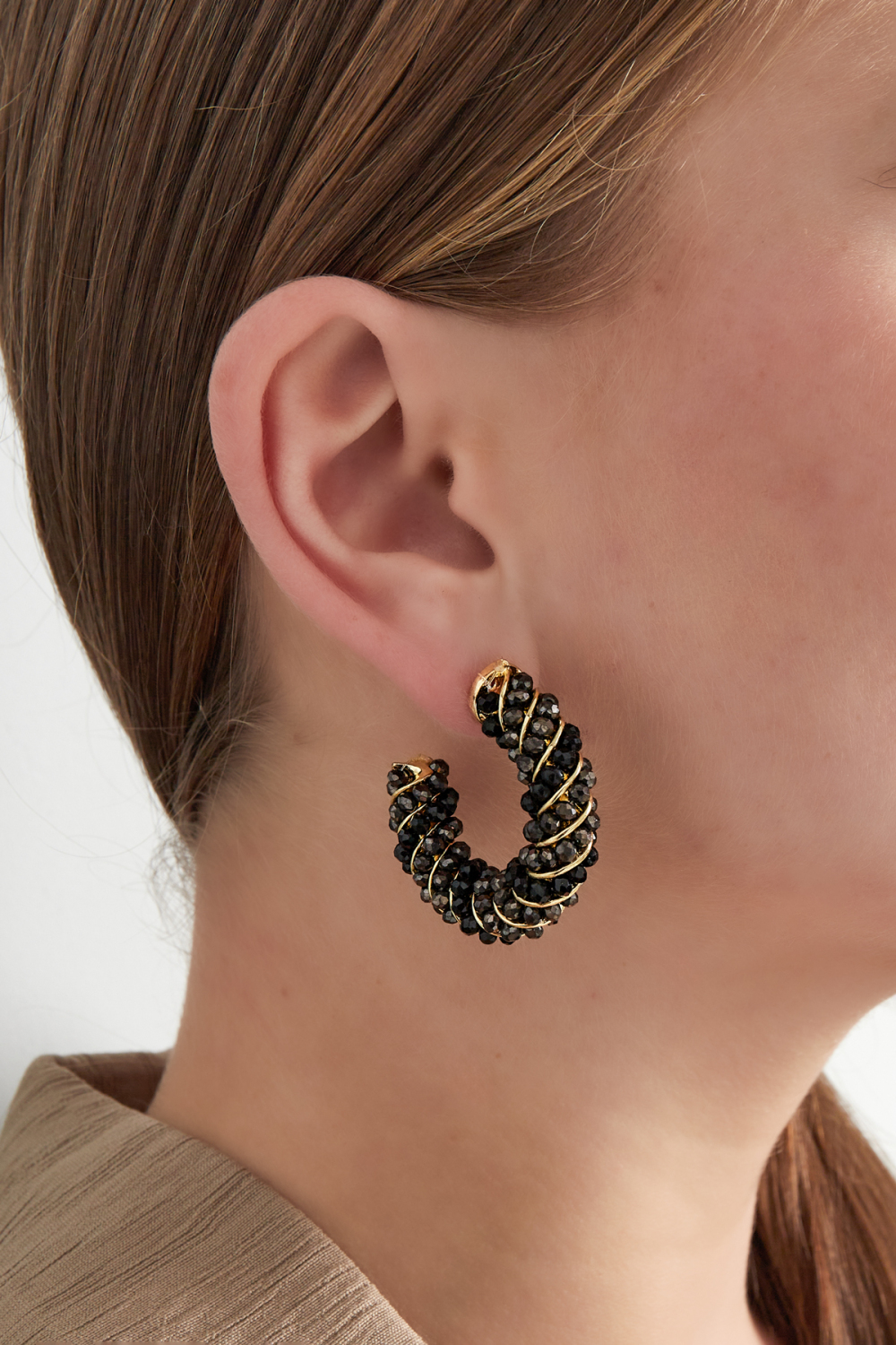 Boucles D'oreilles Twisted Grace - Orange Et Rose Image2