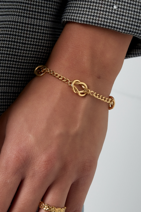 Bracelet Noeud d'Amour - doré 2