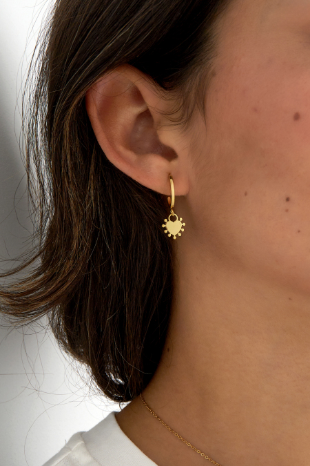 Boucles D'oreilles Pendantes En Forme De Cœur 2