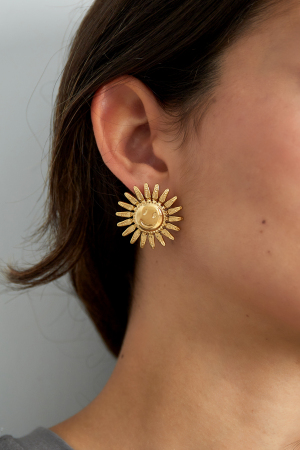 Boucles D'oreilles Soleil Souriant h5 Image2