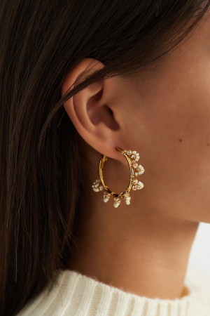 Boucles D'oreilles Perles Fête h5 Image2