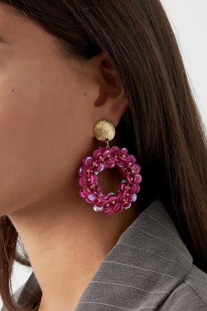 Boucles D'oreilles À Paillettes Scintillantes h5 Image2