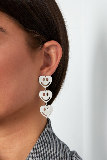 boucles d'oreilles smiley amoureux 2
