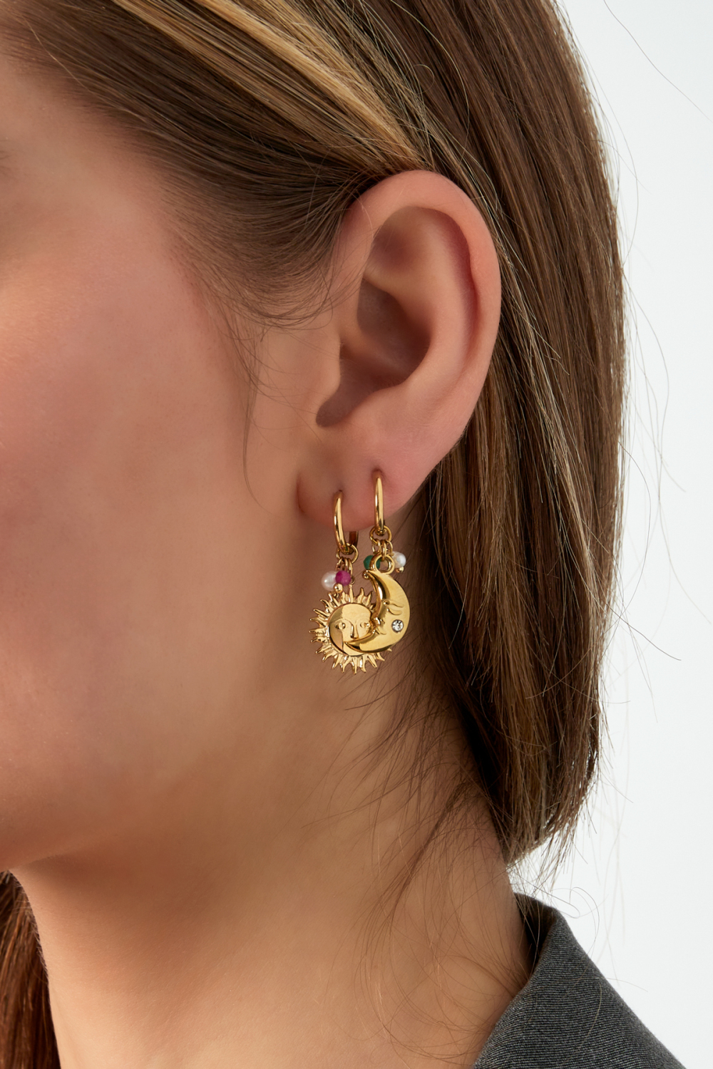 Boucles D'oreilles Duo Solaire h5Image3