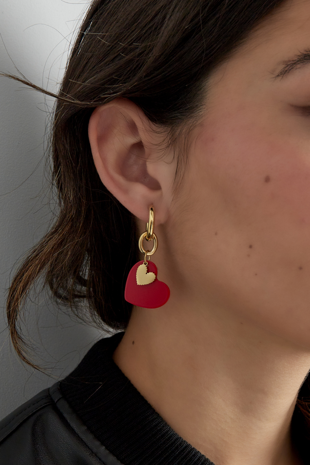 Boucles D'oreilles Breloque Coeur Image2