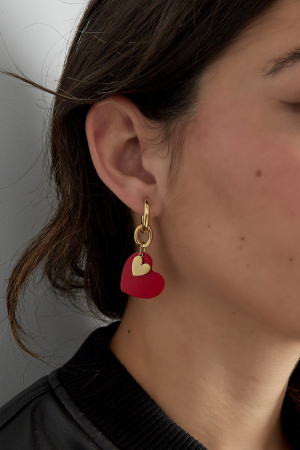 Boucles D'oreilles Breloque Coeur h5 Image2