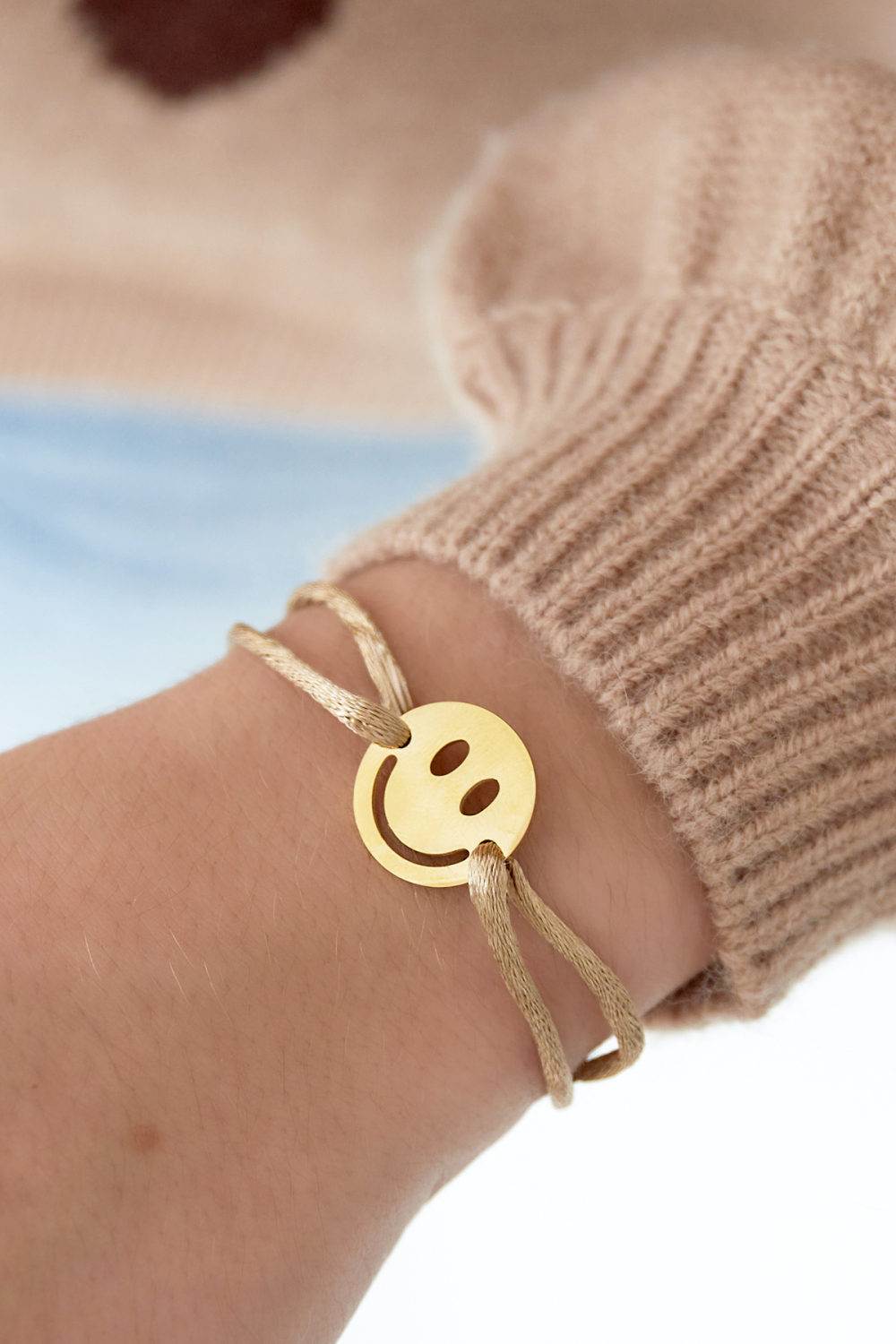 Bracelet En Satin Avec Smiley h5Image2