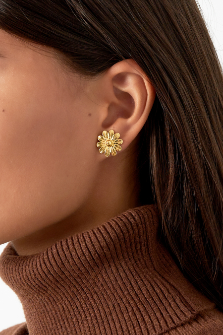 boucles d'oreilles à pois fleuris 2