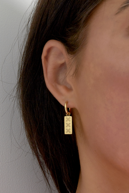 boucles d'oreilles amsterdam x 2