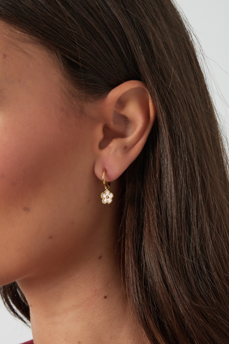 boucles d'oreilles fleurs mignonnes 2