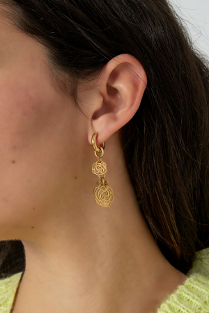 Boucles D'oreilles Rose Chérie h5 Image2