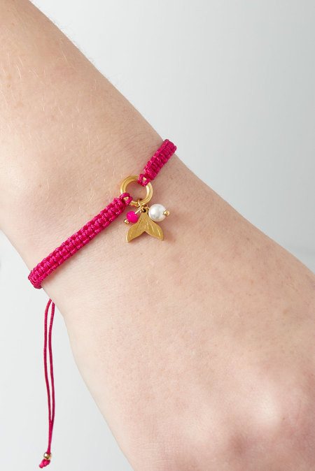 Bracelet sirène merveille - Couleur orange et or 2