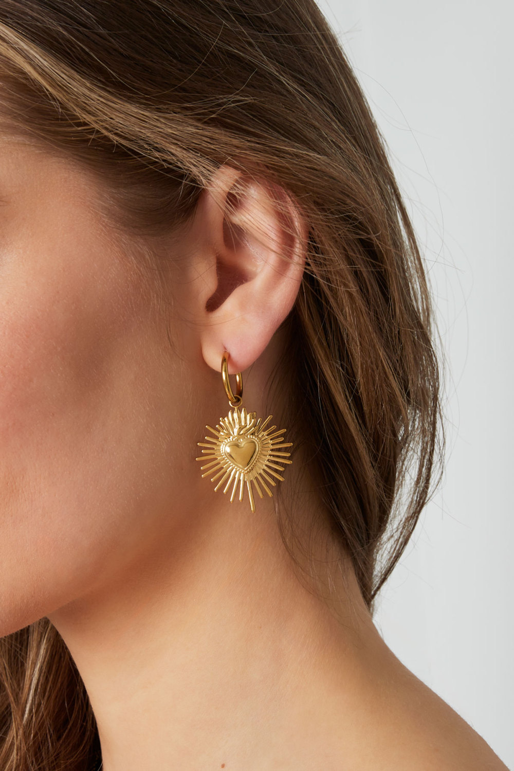 Boucles D'oreilles Coeur Milagros h5Image2