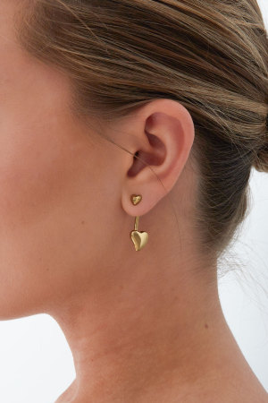 Boucles D'oreilles Double Coeur h5 Image3