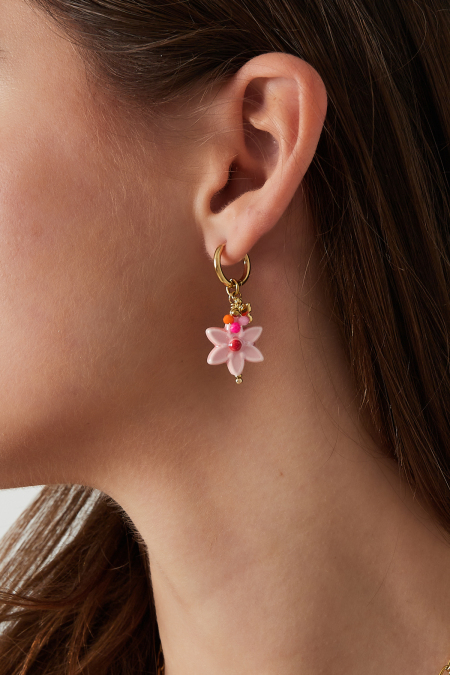 boucles d'oreilles fleur magique 2