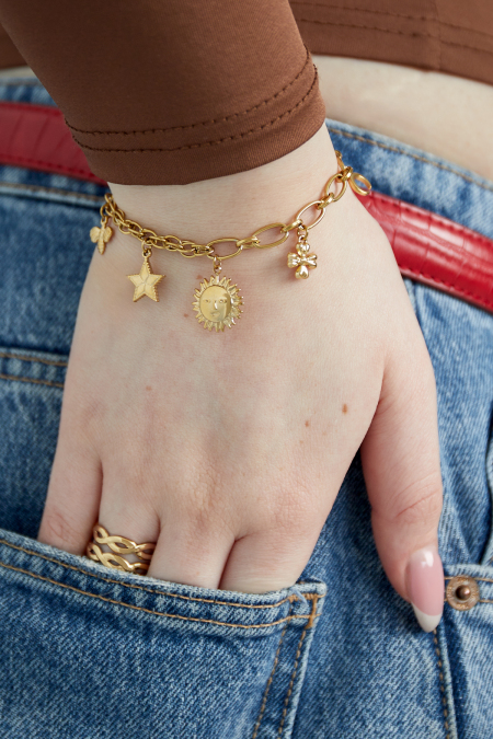 bracelet à breloques célestes 2