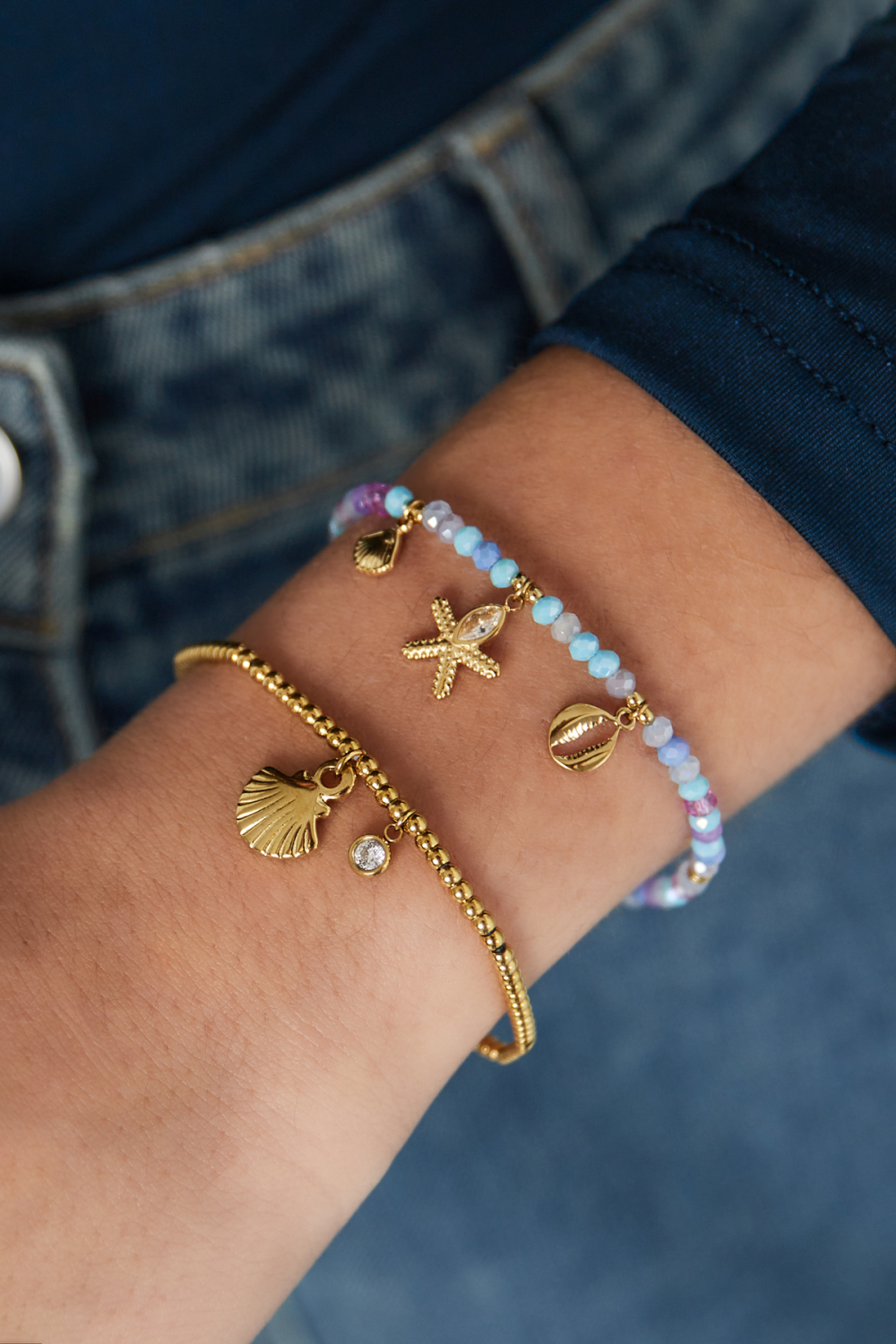 Bracelet Simple Coquillage Scintillant h5Image2