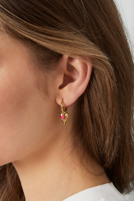 boucles d'oreilles coeur vif 2