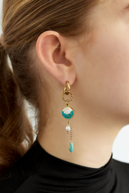 boucles d'oreilles coquillages de grande taille 2