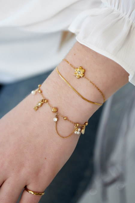 bracelet d'amour fleuri 2