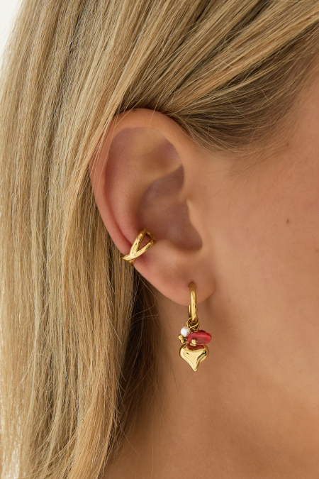Boucles d'oreilles en acier inoxydable, lignes Simple Daily Simple Series, bijoux pour femmes 2